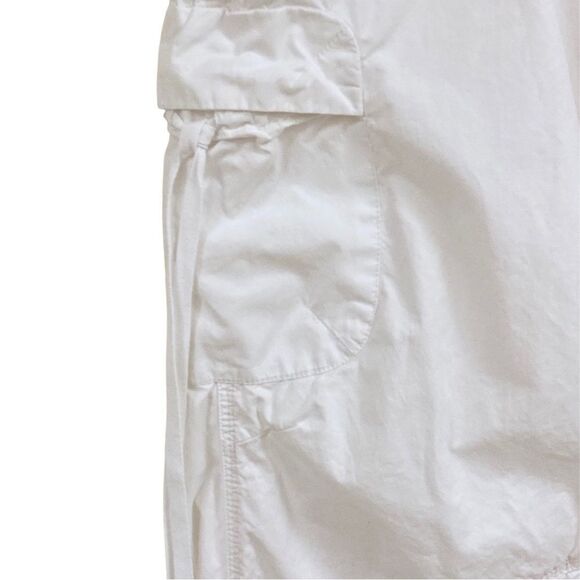 TALL GIRLS ALERT!! BCBG White Y2K Low-Rise Cargo Parachute Pants Sz 8 TALL - Picture 4 of 10